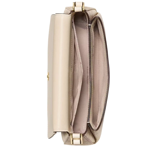 Kate Spade Sutton Spade Flower Mini Crossbody Bag - Dark Beige Moon Dust KO534