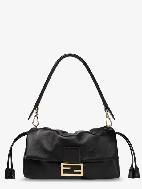 Fendi Baguette Soft Medium leather shoulder bag - Nero