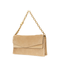 Large Suede Shoulder Bag - Beige