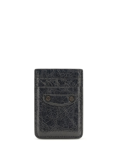 Balenciaga Le City magnetic Card Holder - Black