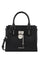 Michael Kors Hamilton Small Satchel (Silver Hardware) - Black