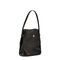 One Size Croco-Embossed Leather Bucket Bag - Dark Brown