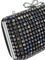 Self-Portrait Multi-crystal knit clutch bag - Black