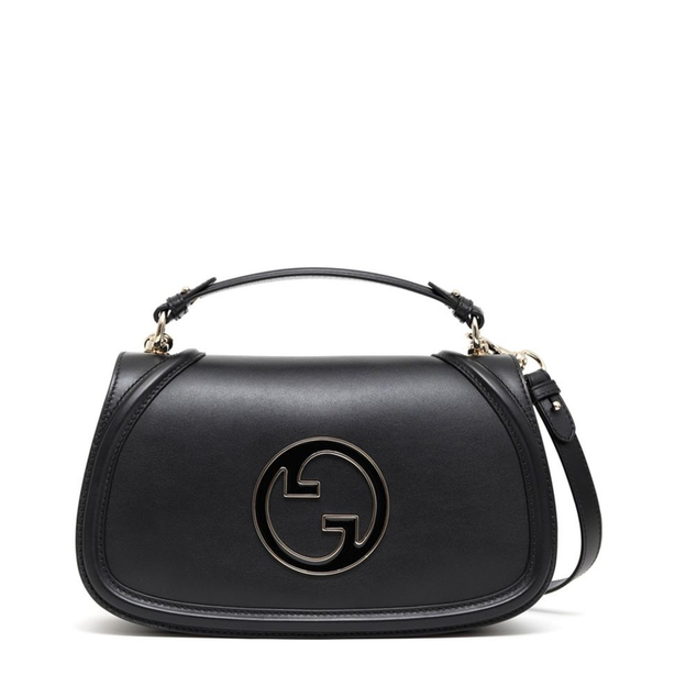 Blondie Medium Calf Leather Tote - Black