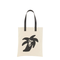Calf Leather & Canvas Tote - White/Black