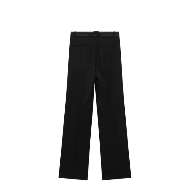 The Attico Black Virgin Wool Tuxedo Trousers