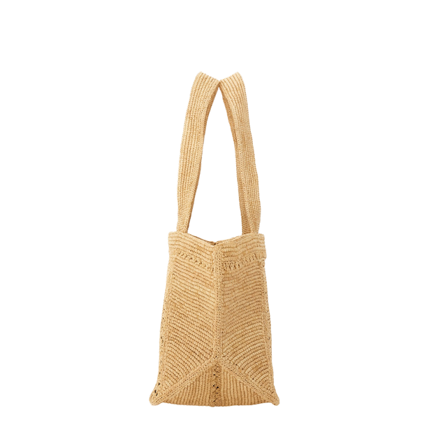 Trapeze GM Raffia Tote Bag - Vanilla
