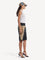 White Cotton Blend Tank Top
