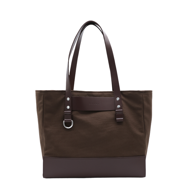 One Size Cotton Tote - Brown