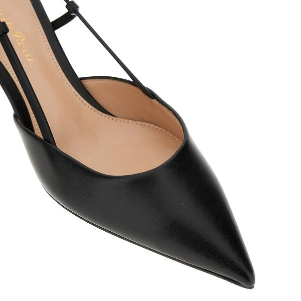 GIANVITO ROSSI Leather 'Ascent 55' slingback pumps