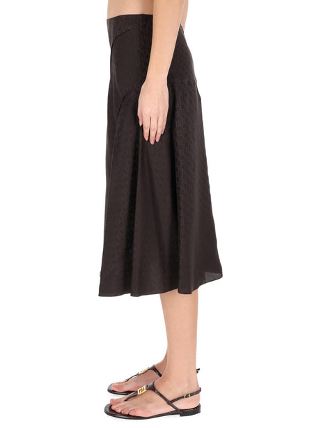 Silk Brown Skirt