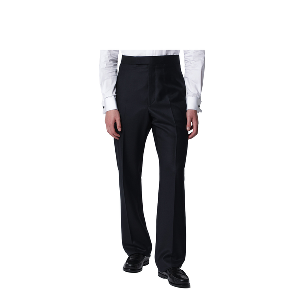 Navy Blue Wool Trousers