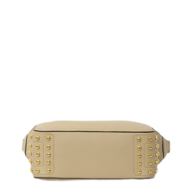 Metal Dots Mini Calfskin Crossbody - Nero