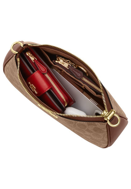 Coach Teri Shoulder Bag In Signature Canvas - Tan/Brown
