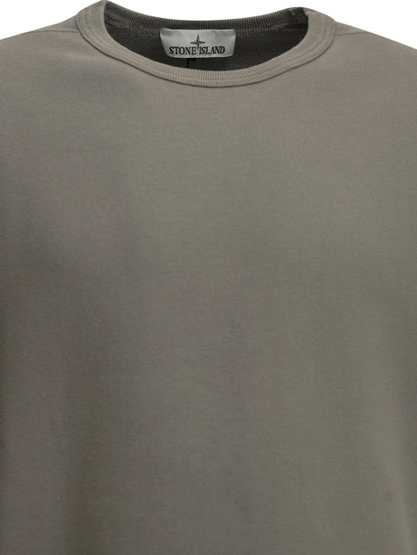 Stone Island Crewneck sweatshirt with logo - Grey