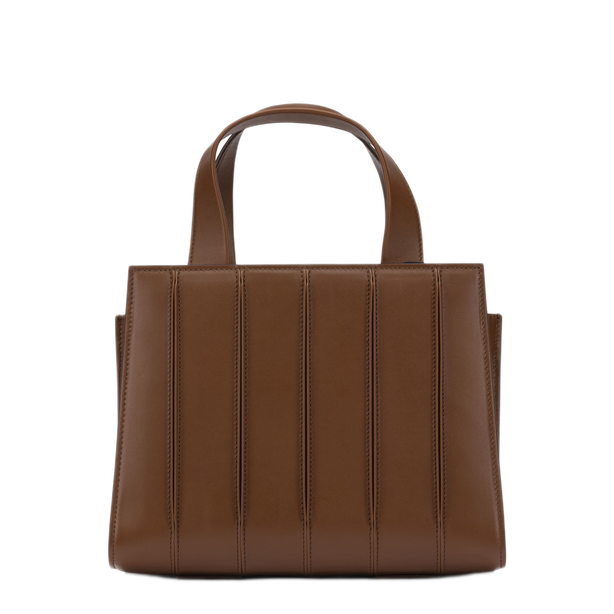 Whitney Medium Calfskin Handbag - Dark Brown