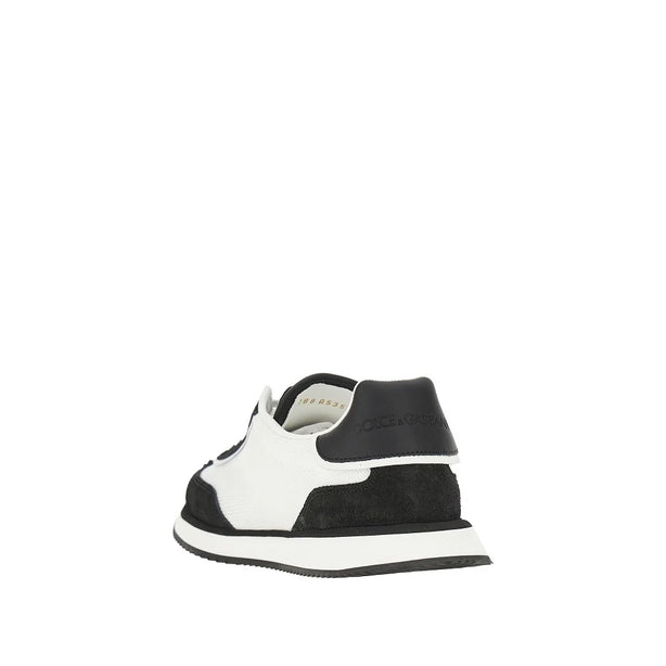DOLCE&GABBANA Leather and mesh 'DG CUSHION' sneakers