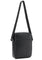 Michael Kors Mens Cooper Logo Embossed Pebbled Leather Messenger Bag - Black