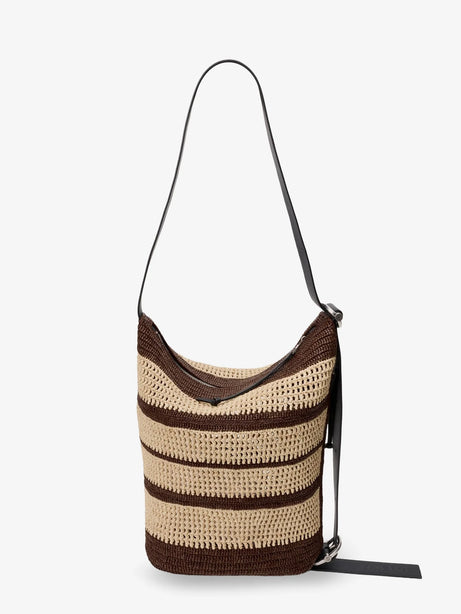 Loewe Paula's Ibiza Raffia Bucket Bag - Chocolatenatural