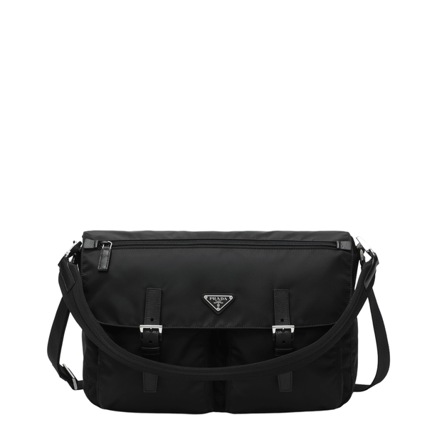 Re-Nylon Crossbody Bag In Black