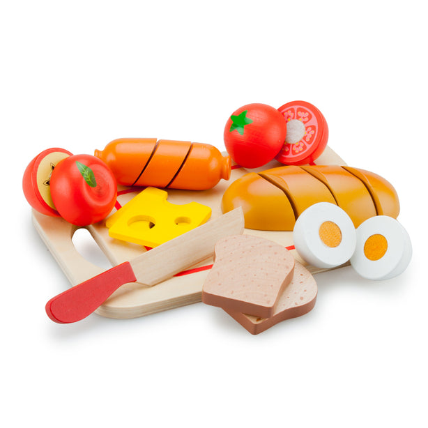 New Classic Toys - Cutting Meal - Breakfast - 10 Pieces
