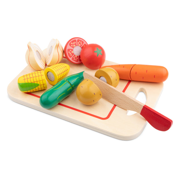 New Classic Toys - Cutting Meal - Vegetables - 8 Pieces