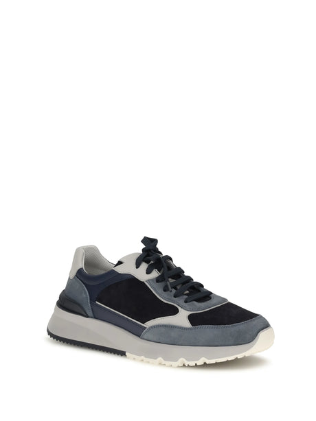 Brunello Cucinelli Leather Sneakers - Night Sky