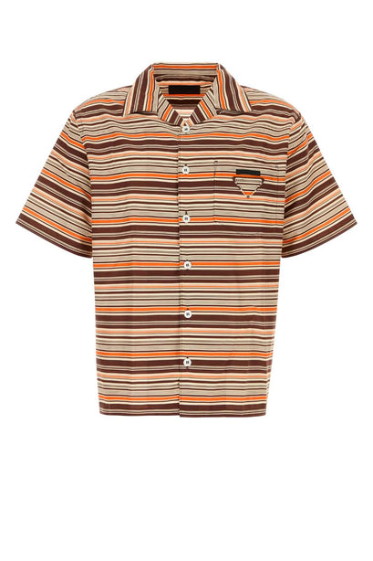 Embroidered Cotton Blend Shirt