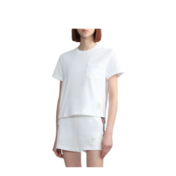 Short Sleeve Boxy Fit Pocket Tee In Medium Weight Jersey