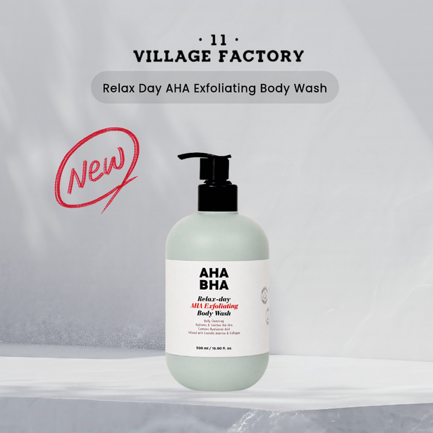 [VILLAGE 11 FACTORY] Relax-day AHA Exfoliating Body Wash 500ML [International Shipping]