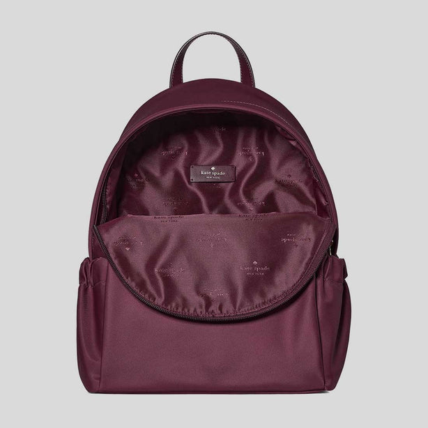 KATE SPADE Carter Ksnyl Dome Backpack Deep Cherry RS-KP110
