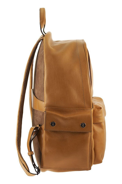 Travel Backpack in Cognac