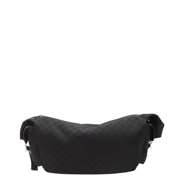 GG Canvas Large Crossbody Bag - Black