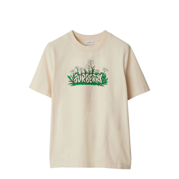 Cotton T Shirt With Daisy Logo