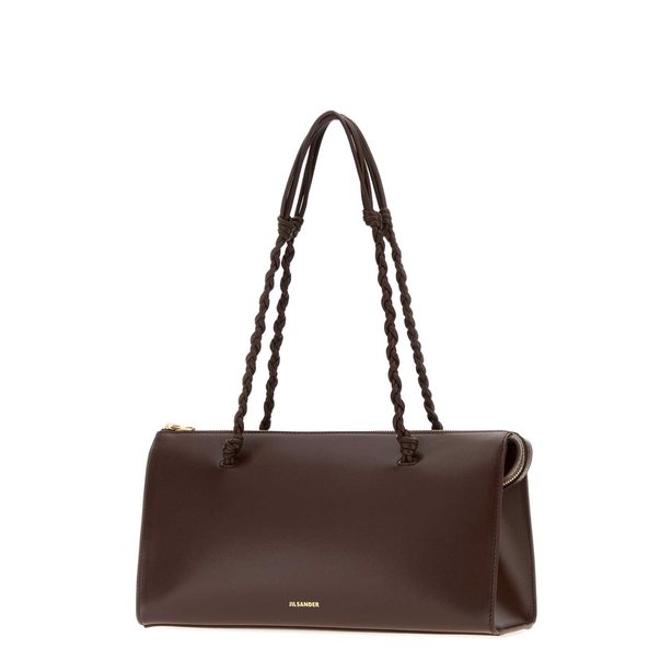 Calfskin Shoulder Bag - Dark Earth