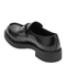 Prada Chocolate Moccasin in Black Patent Leather