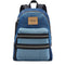 Marc Jacobs The Biker Colorblock Denim Large Backpack Bag - Indigo Multi 2P5HBP003H03