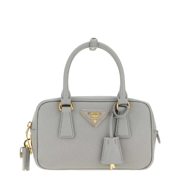 Galleria Mini Saffiano Lux Leather Handbag - Powder Blue