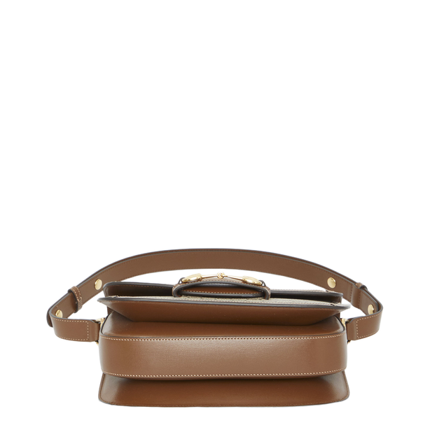 Horsebit 1955 Medium GG Supreme Shoulder Bag - Brown