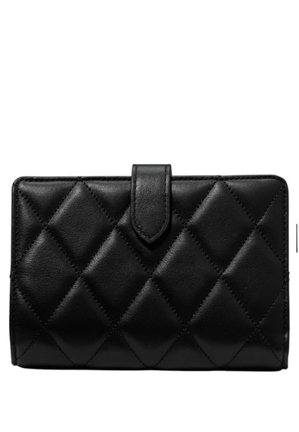 Kate Spade Carey Quilted Medium Bifold Wallet - Black