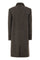 Double-breasted herringbone tweed coat with sequins