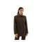 Brown Double Breasted Striped Blazer