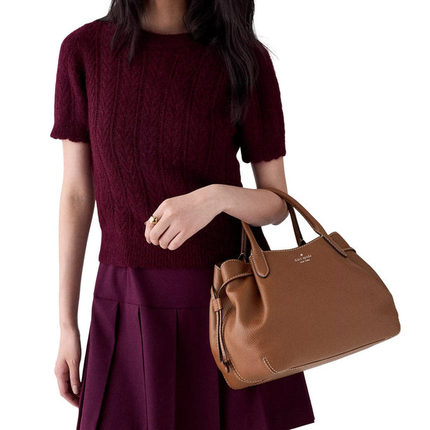 Kate Spade Dumpling Large Satchel Bag - Warm Gingerbread KP930