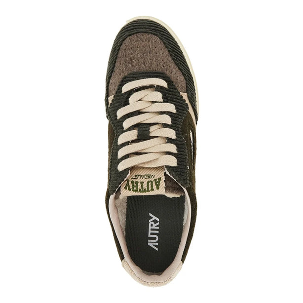 AUTRY Medalist Low corduroy and felt sneakers