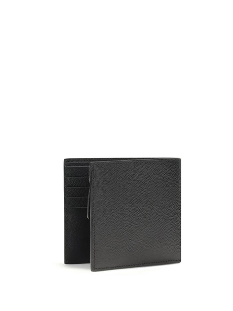 Saint Laurent Leather Wallet - Black