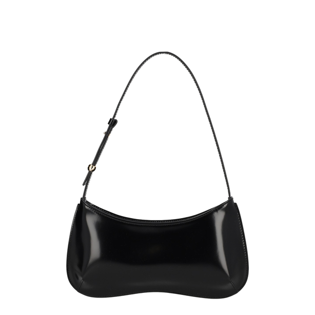 Le Bisou Calf Leather Shoulder Bag - Black