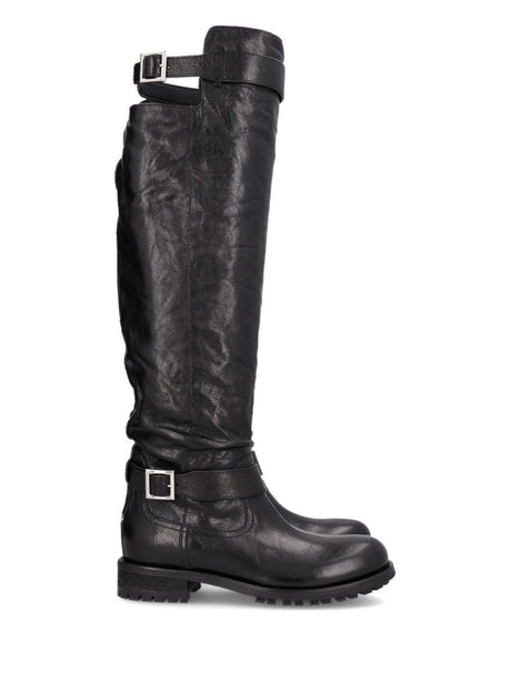 Jimmy Choo Biker Knee Boot - Black