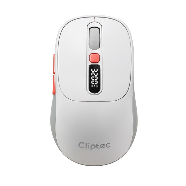 Cliptec RZS641 Dual Mode 3200DPI Rechargeable Silent Wireless Mouse With Digital Display