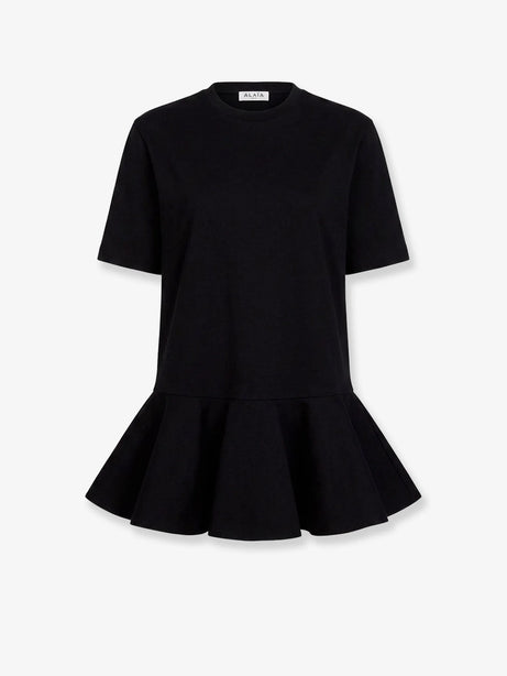Alaïa Crinoline cotton jersey T-shirt - Noir