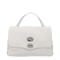 Postina Small Hammered Leather Bag - Grey Carrara